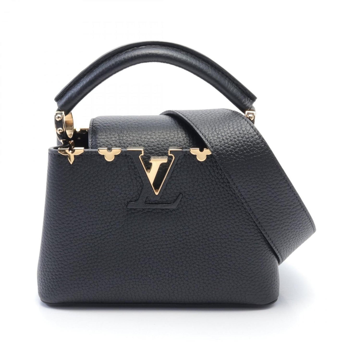 Louis Vuitton Capucines Mini Handbag Black