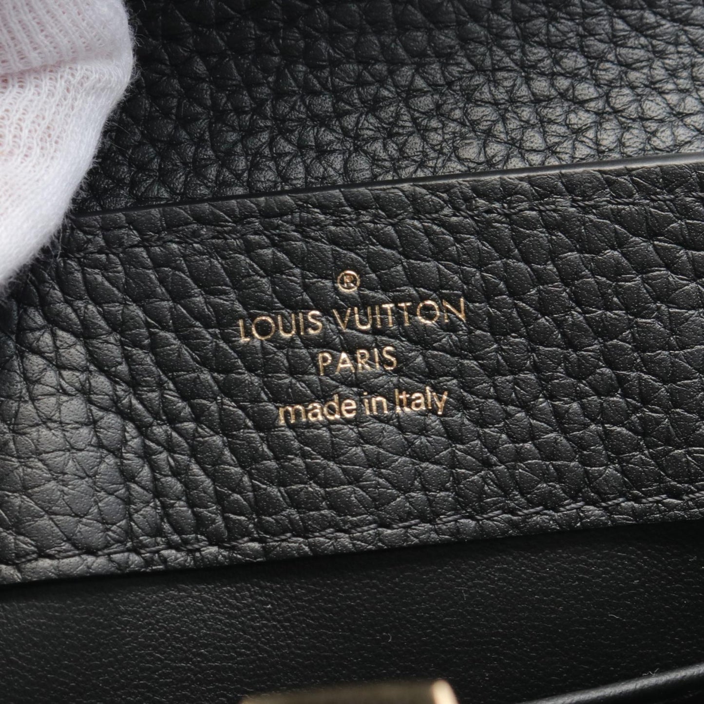 Louis Vuitton Capucines Mini Handbag Black