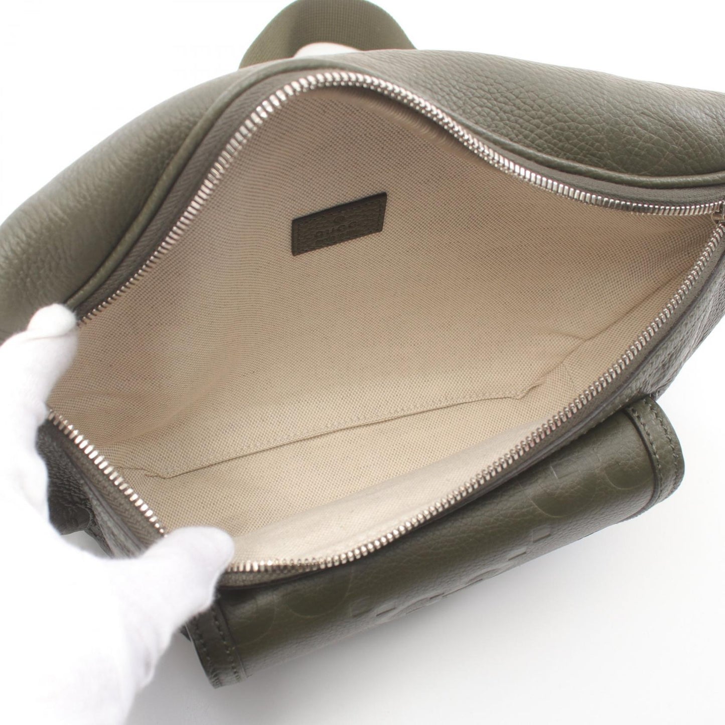 Luxury Gucci Trending 2025 Leather GG Embossed Waist Bag 645093