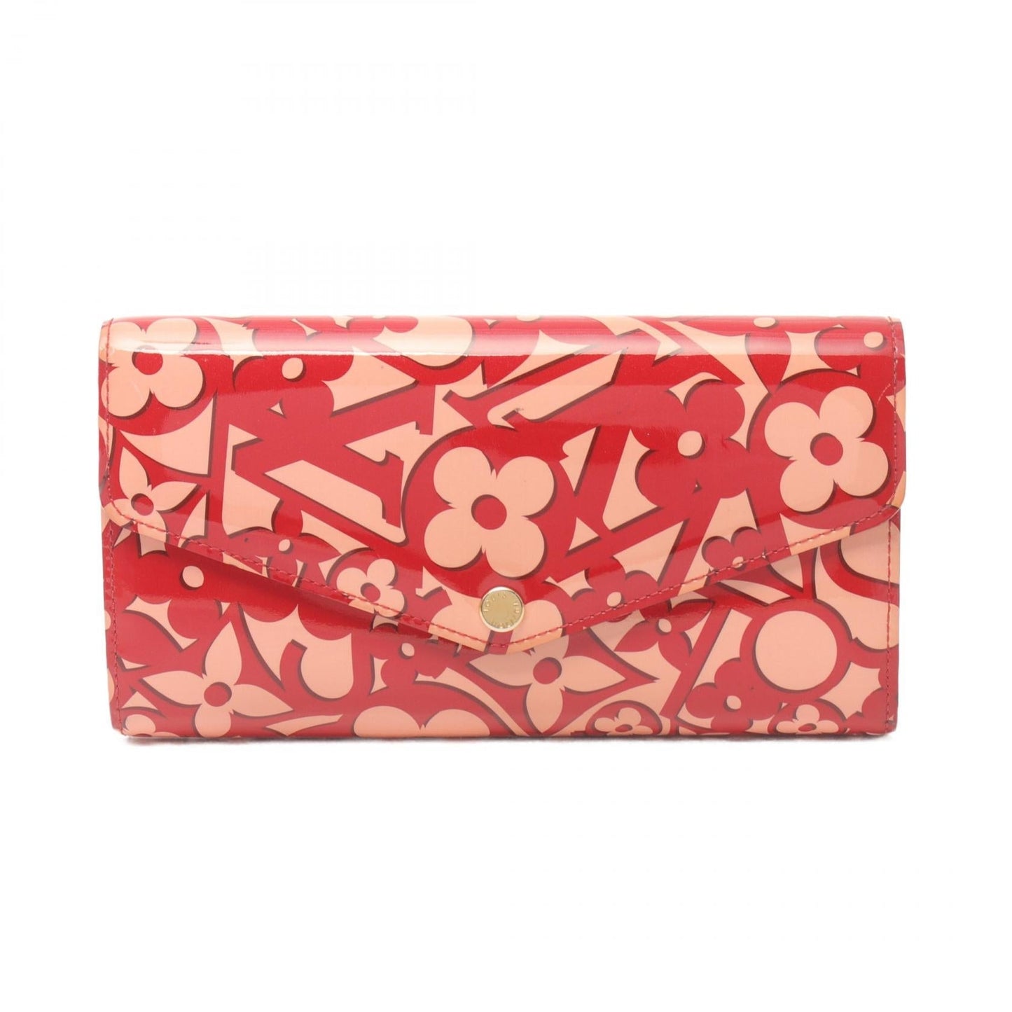 Louis Vuitton Patent Sweet Monogram Sarah Wallet  Leather Long Wallet M90127 in New Condition