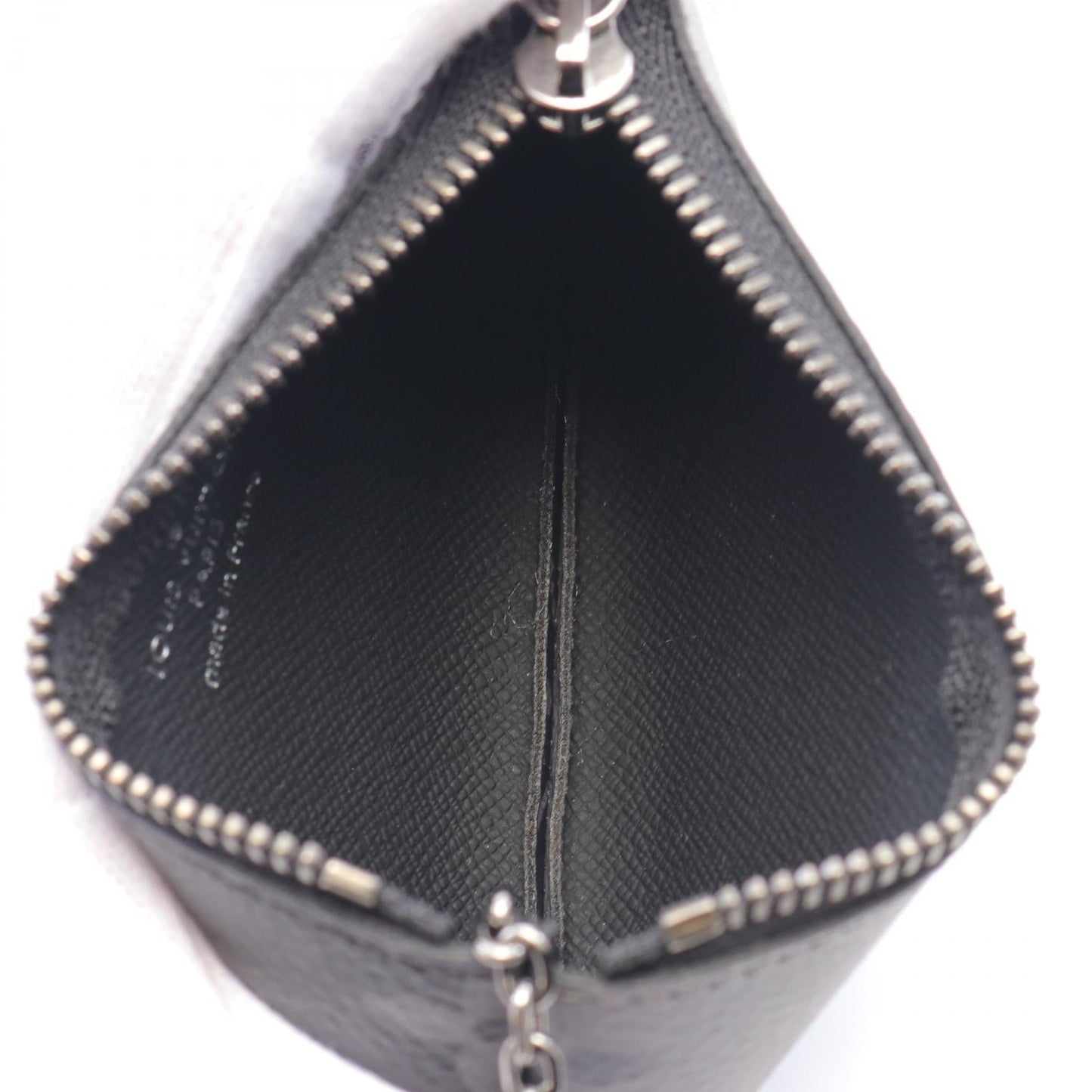 Louis Vuitton Monogram Eclipse Reverse Pochette Coin Case Canvas Coin Case M80905 in Excellent Condition