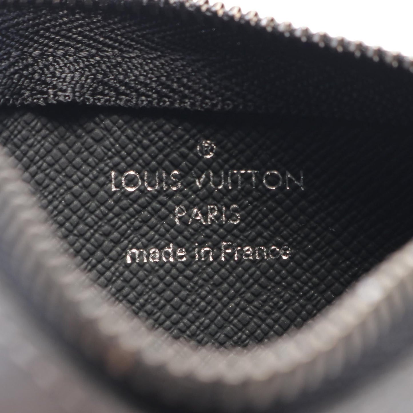 Louis Vuitton Monogram Eclipse Reverse Pochette Coin Case Canvas Coin Case M80905 in Excellent Condition