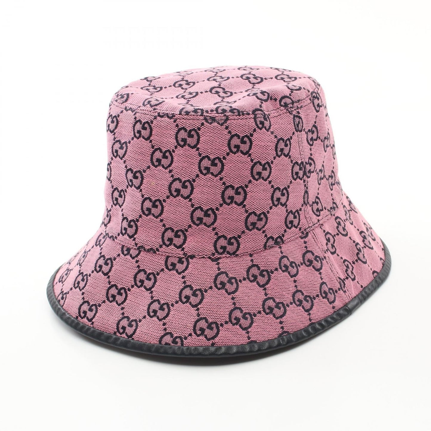 Luxury Gucci Trending 2025 GG Canvas Fedora Hat Pink/Black