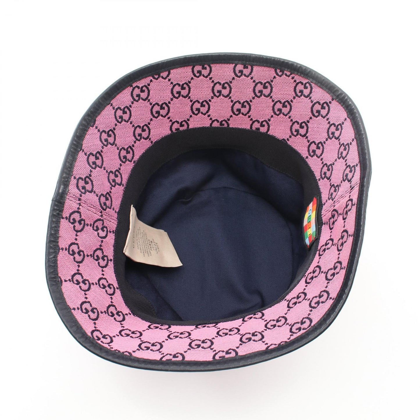 Luxury Gucci Trending 2025 GG Canvas Fedora Hat Pink/Black