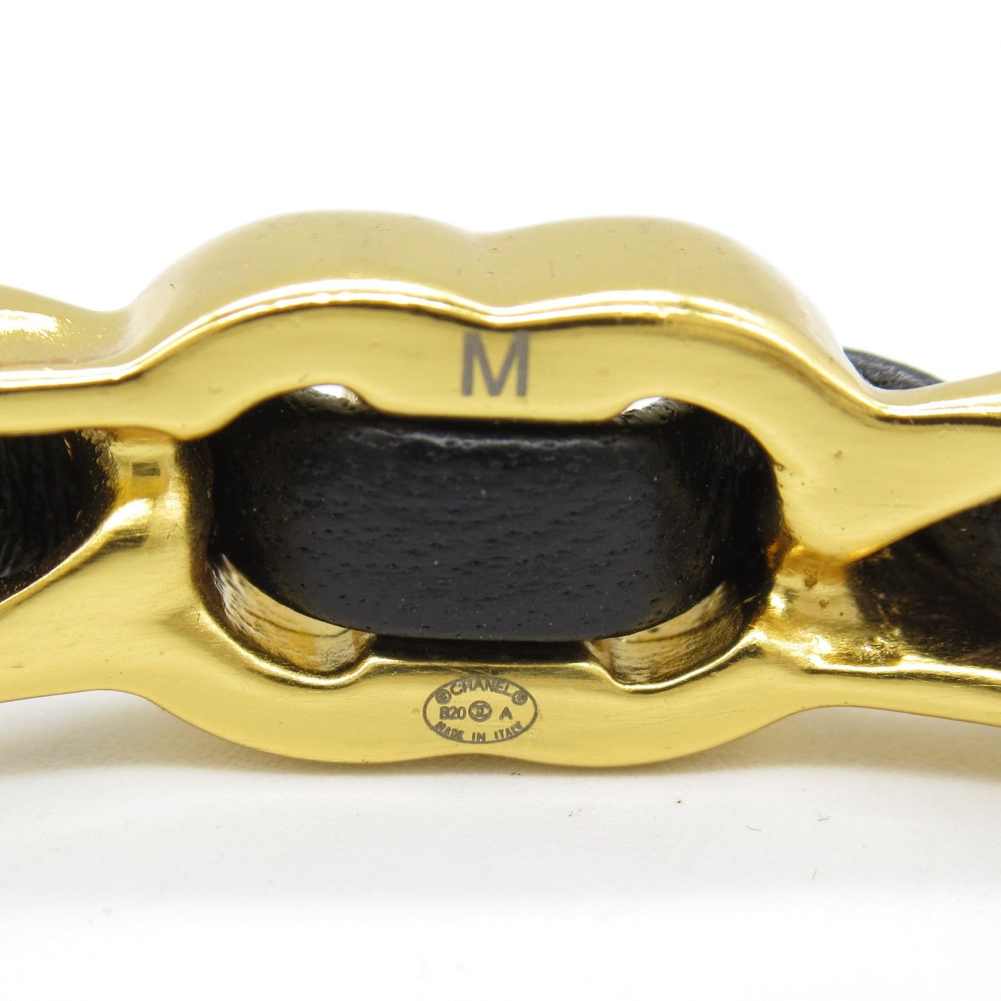 Chanel Lambskin Coco Mark Bangle Bracelet
