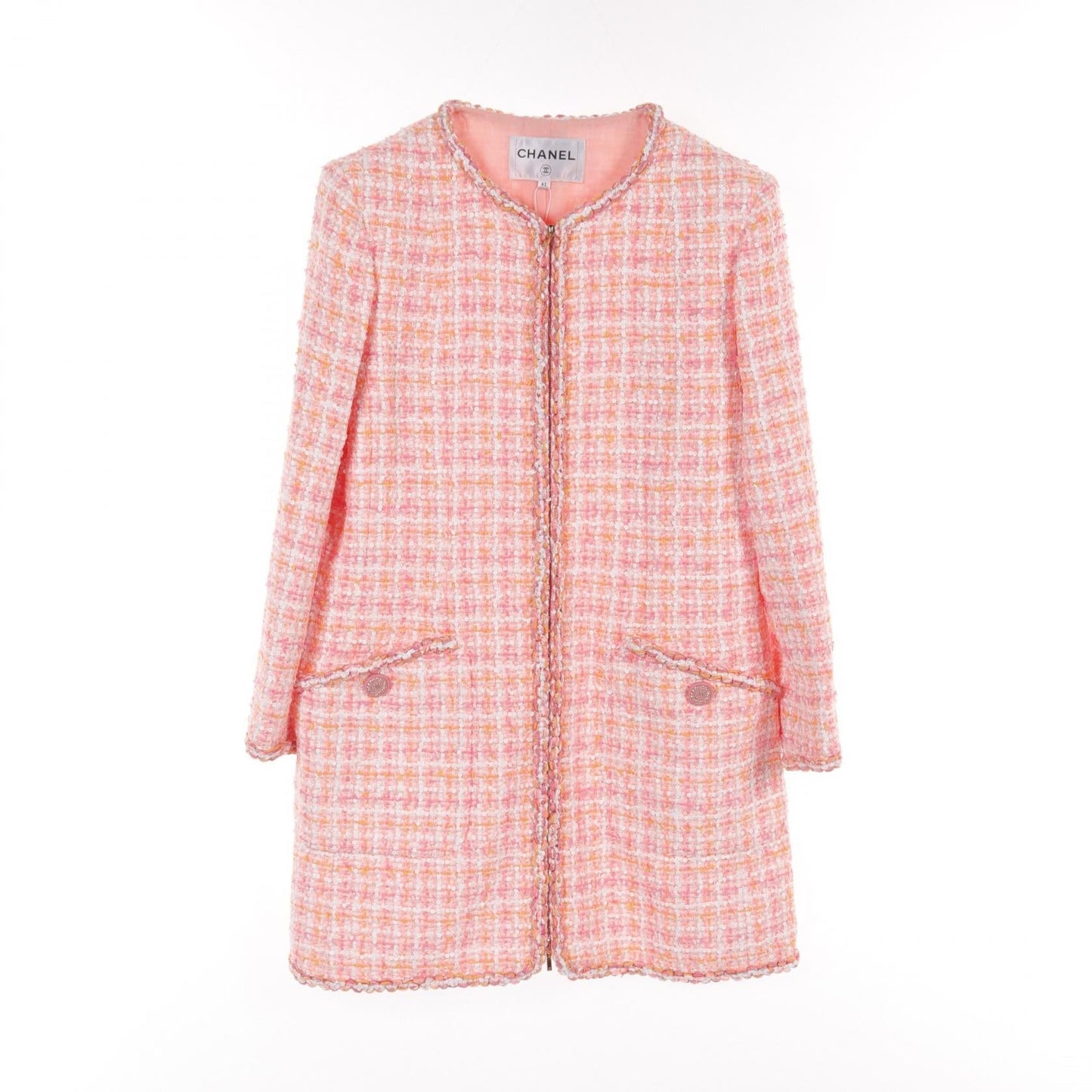 Chanel Nylon Cotton Outerwear Pink Multicolor