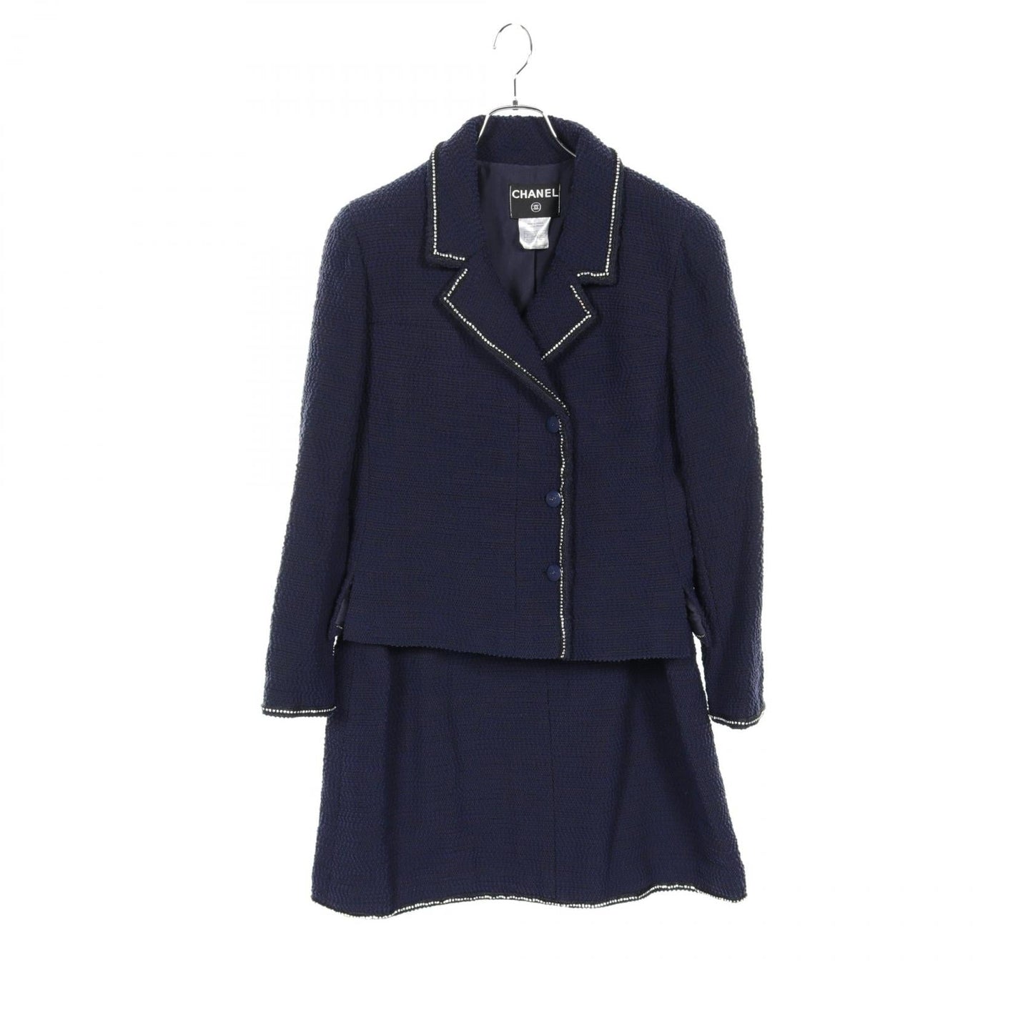 Chanel Silk Wool Nylon Set Up Jacket