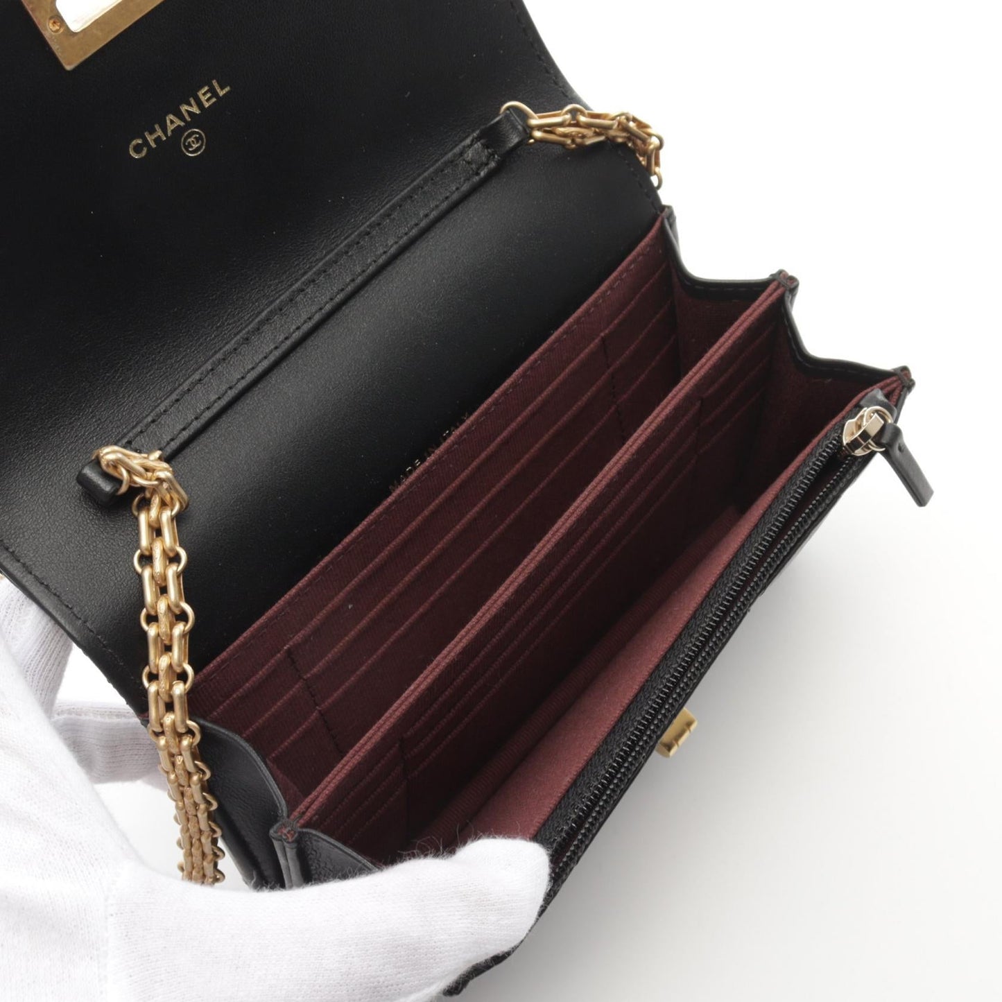 Chanel 2.55 Leather Shoulder Bag Black