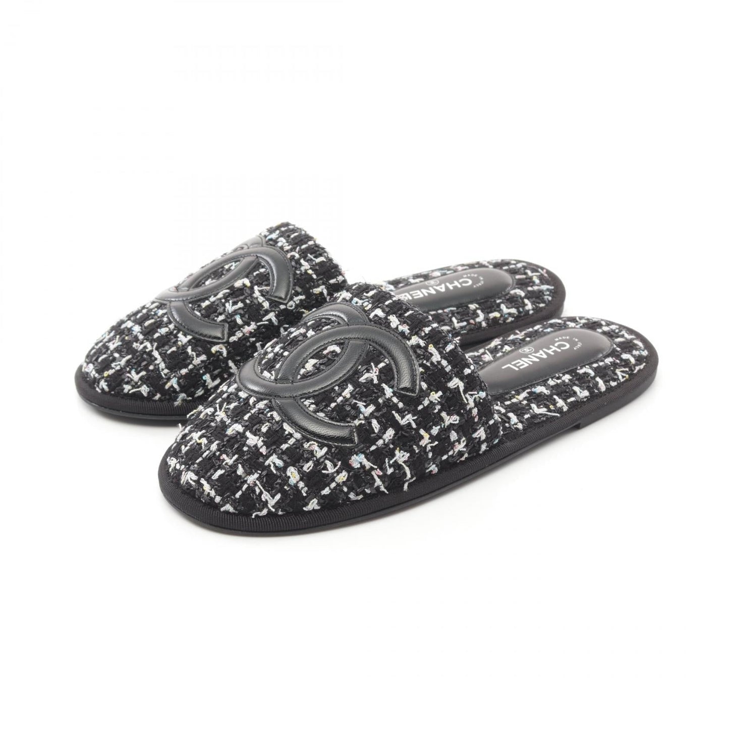 Chanel Coco Mark Fabric Sandals G34470X52847