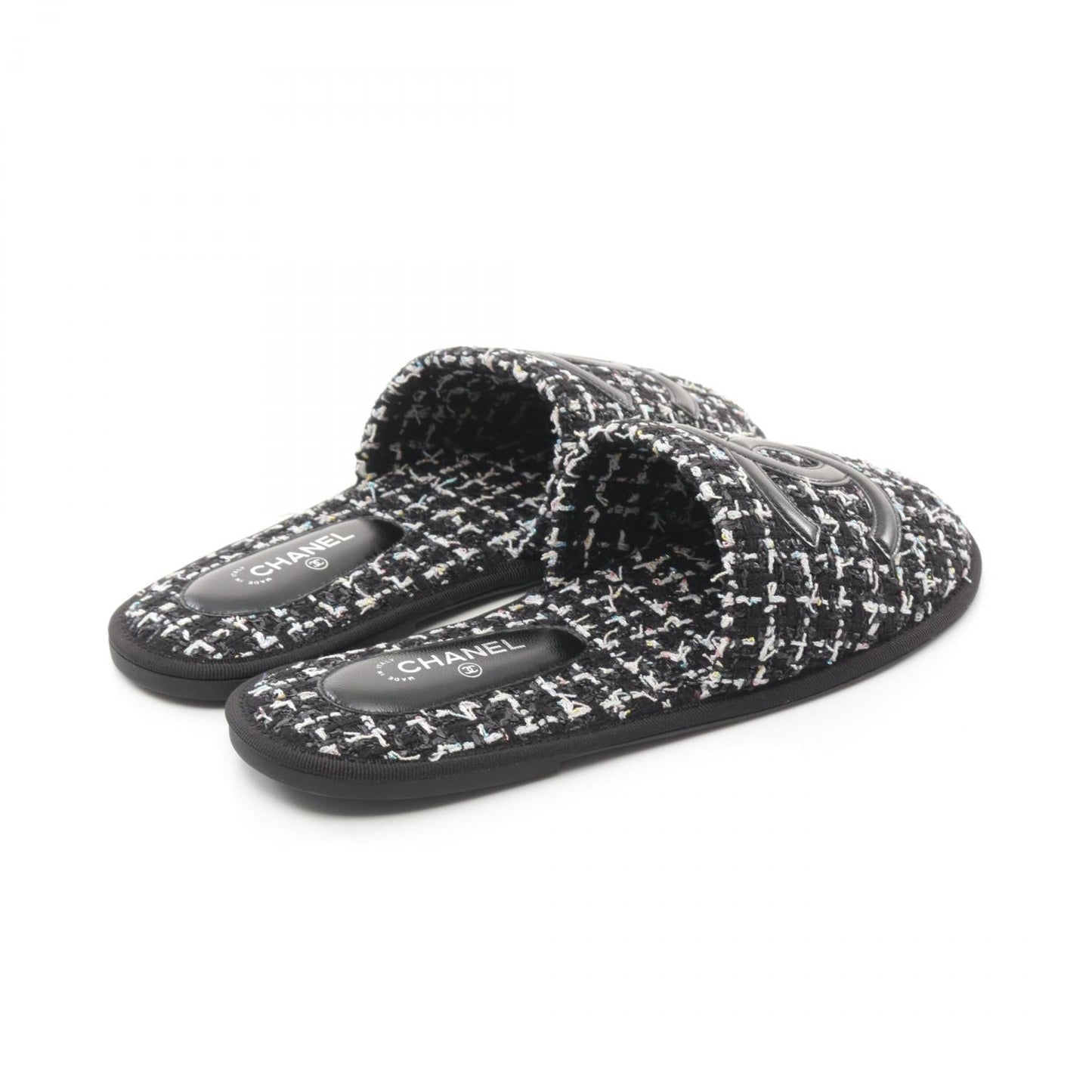 Chanel Coco Mark Fabric Sandals G34470X52847