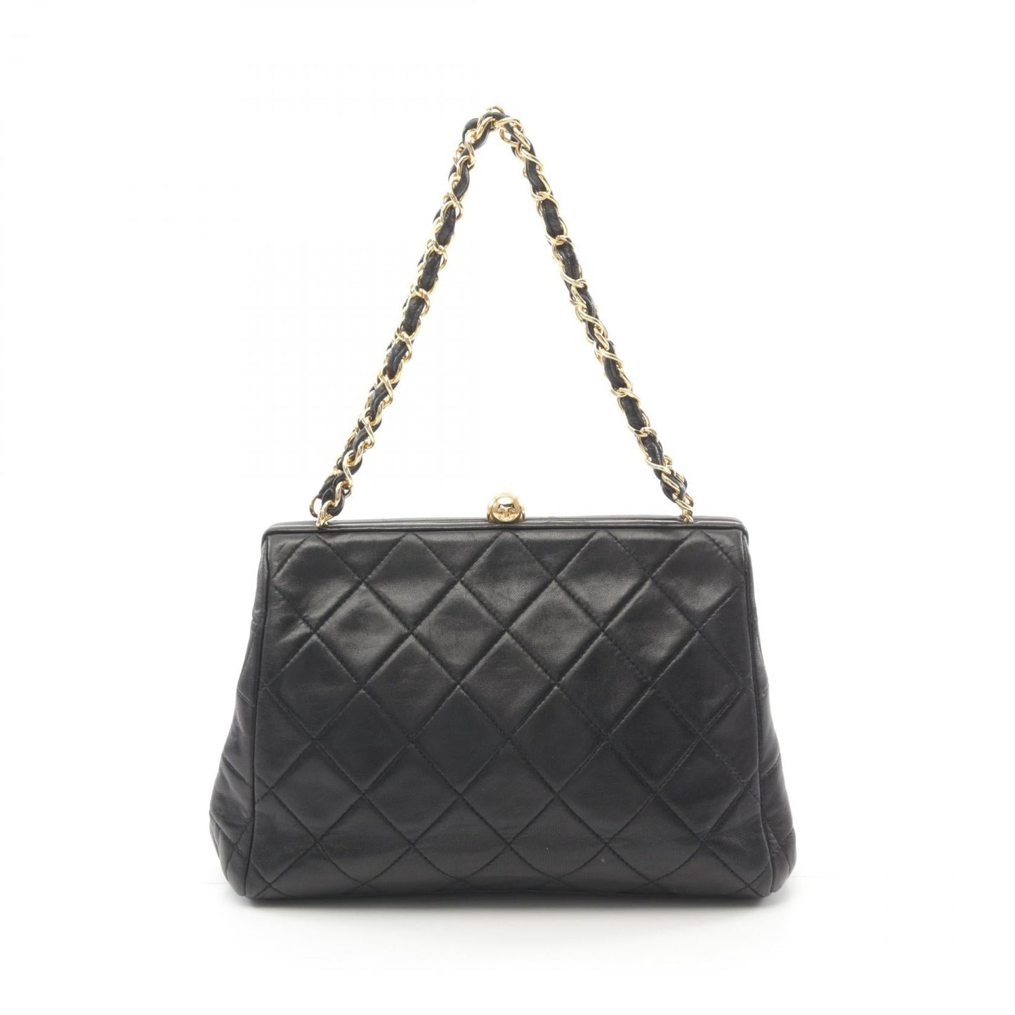 Chanel Lambskin Matelasse Handbag Black