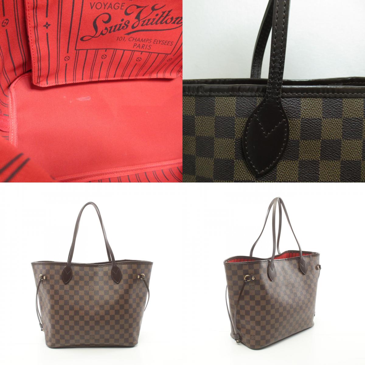 Louis Vuitton Neverfull MM Damier Ebene Tote Bag N51105