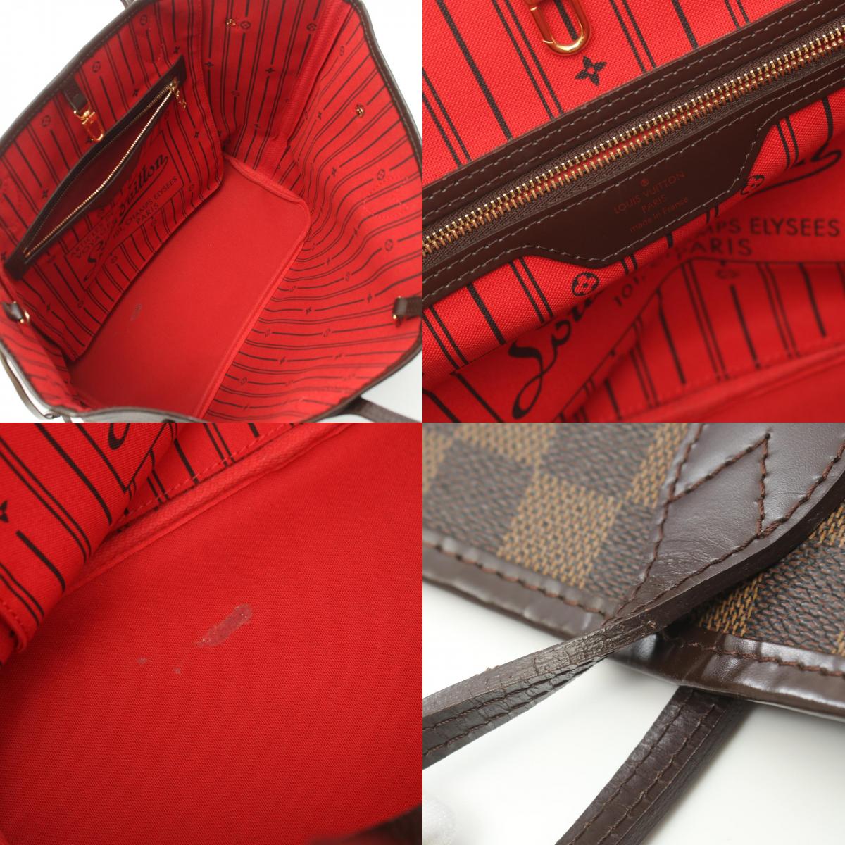 Louis Vuitton Neverfull MM Damier Ebene Tote Bag N51105