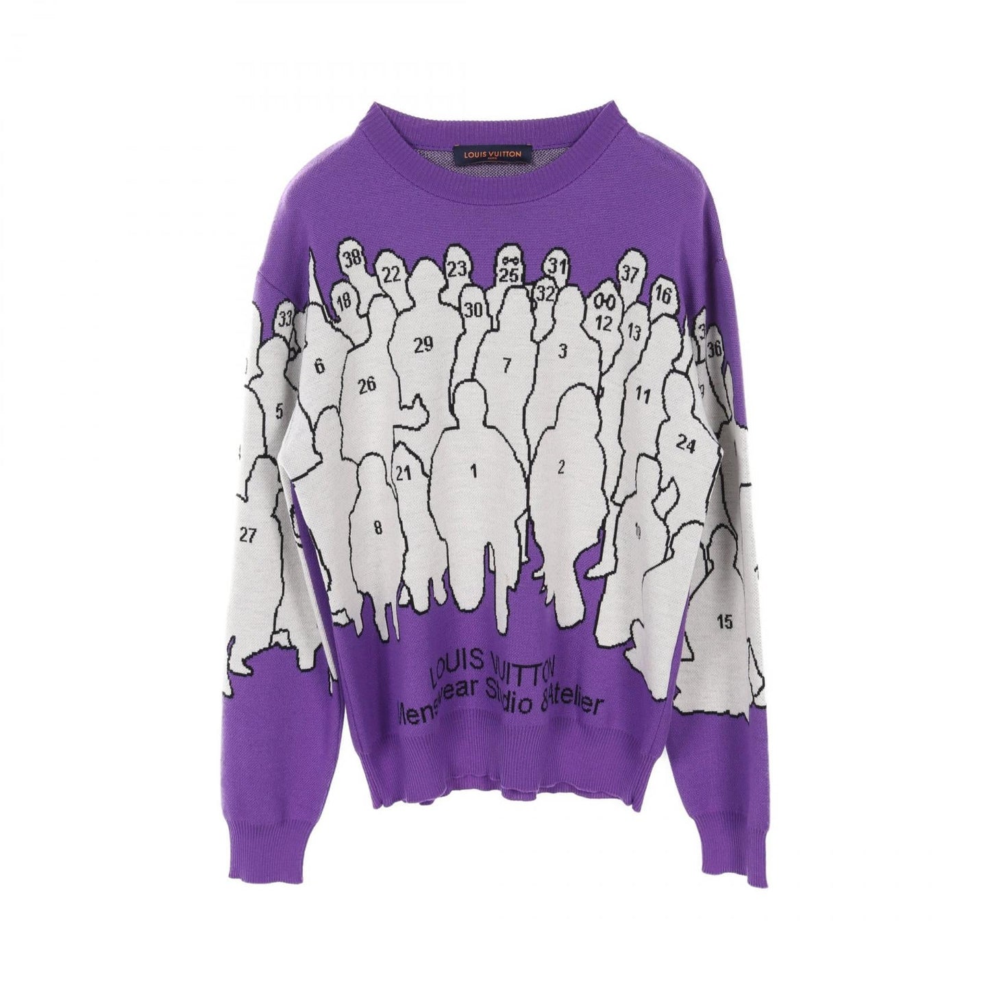 Louis Vuitton Wool Studio Jacquard Knit Top