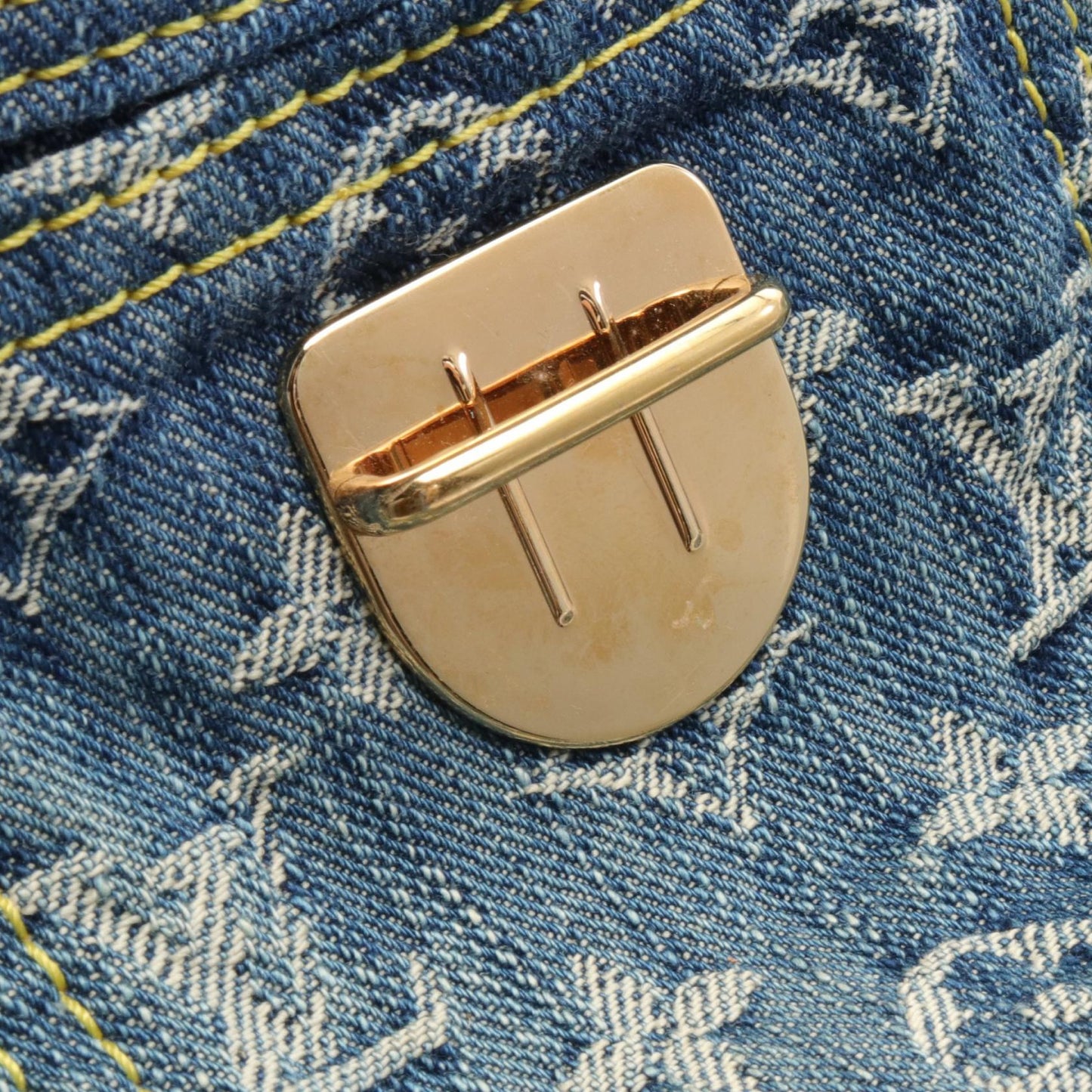 Louis Vuitton Denim Leather Backpack M95056