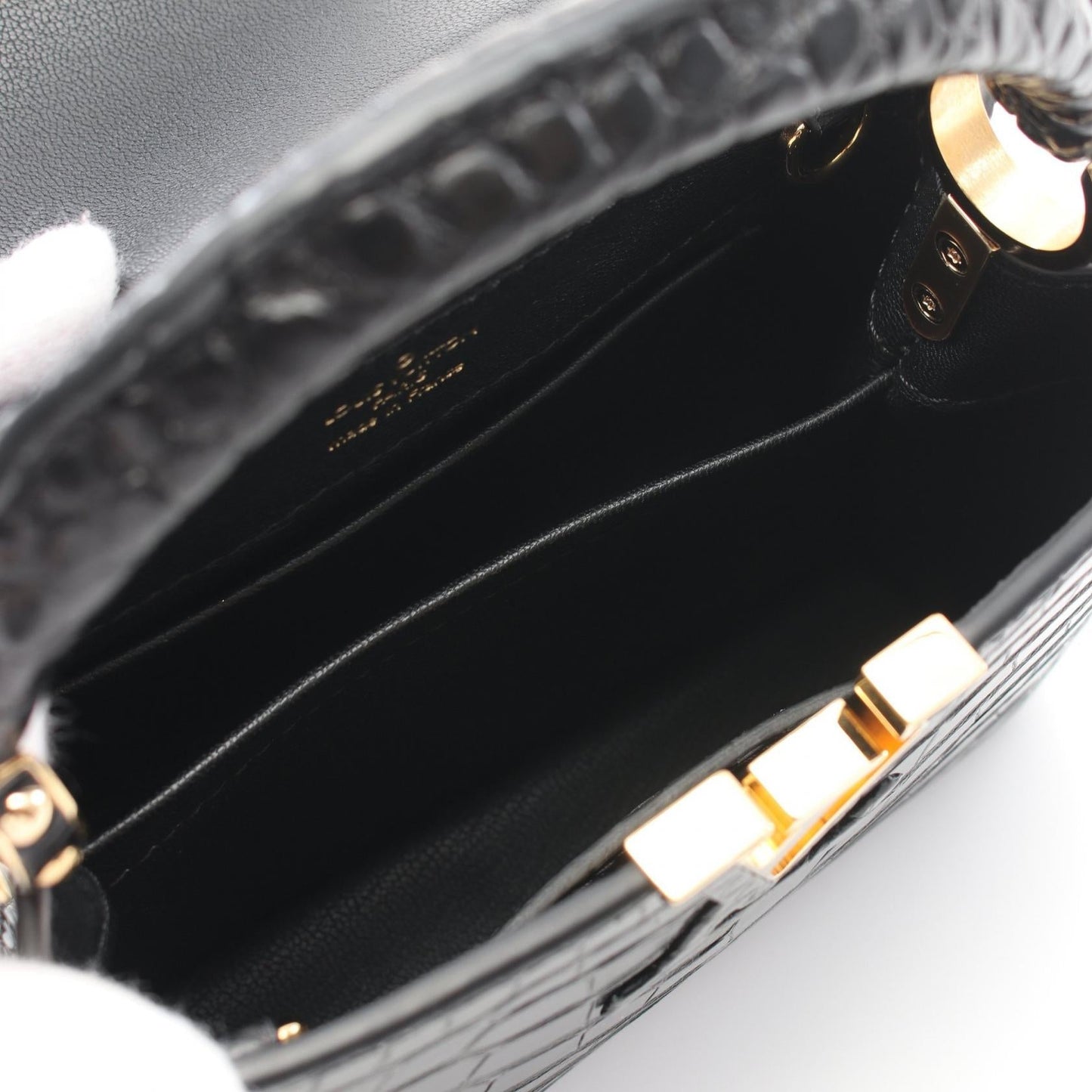Louis Vuitton Capucines Mini Exotic Leather Handbag N93074