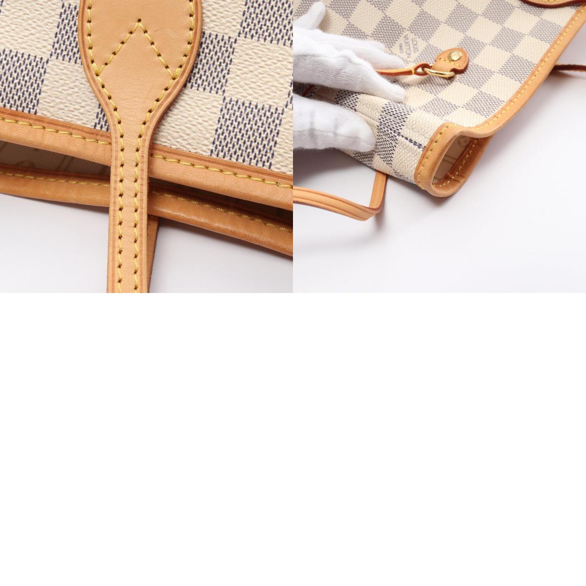 Louis Vuitton Neverfull MM Tote Bag PVC Canvas Leather