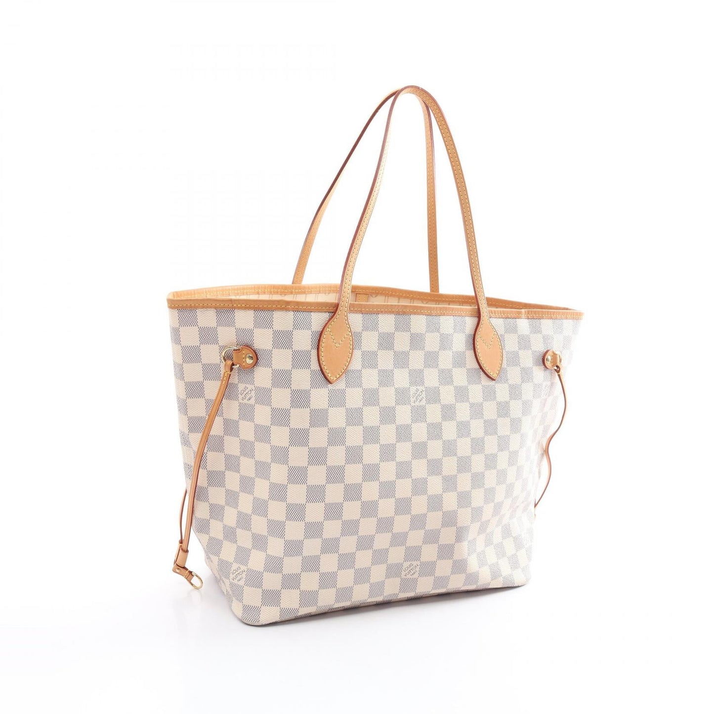Louis Vuitton Neverfull MM Tote Bag PVC Canvas Leather