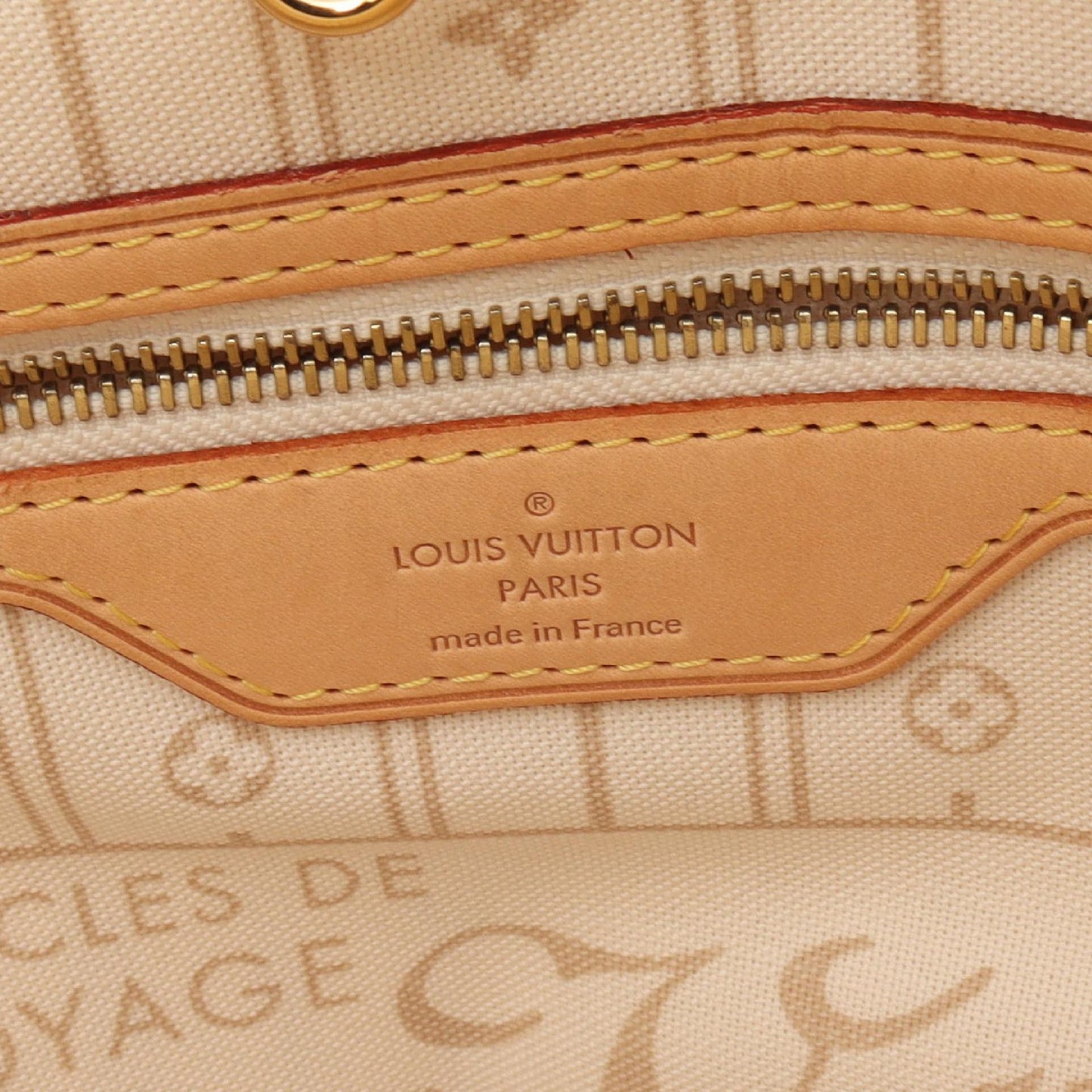 Louis Vuitton Neverfull MM Tote Bag PVC Canvas Leather