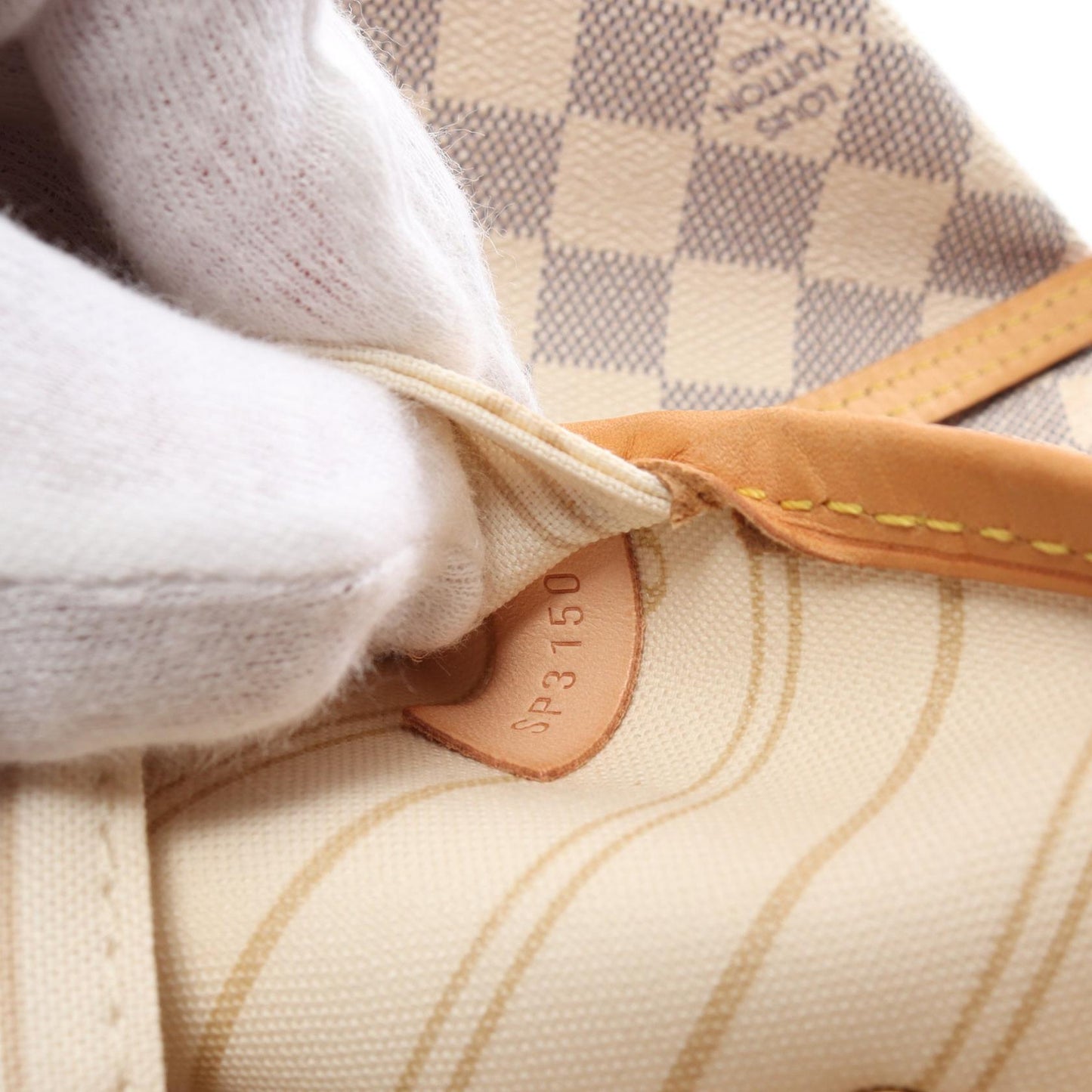 Louis Vuitton Neverfull MM Tote Bag PVC Canvas Leather