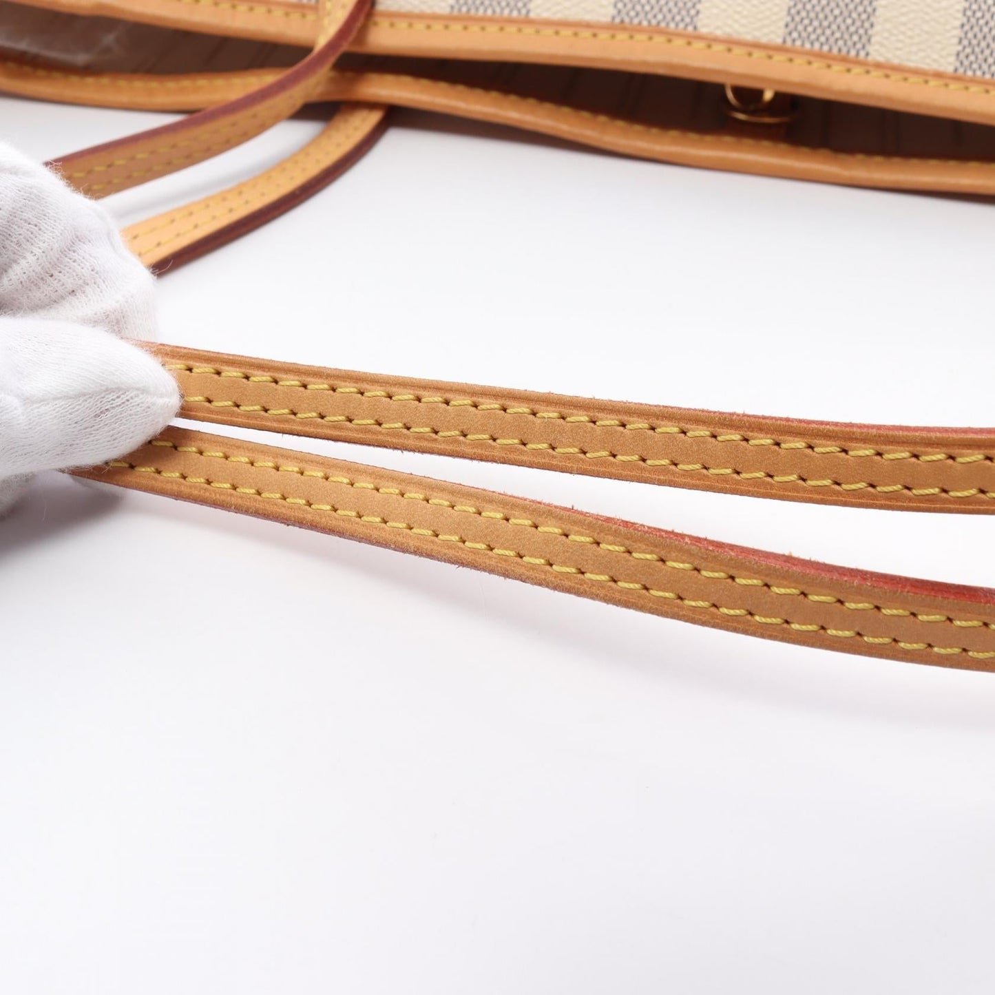 Louis Vuitton Neverfull MM Tote Bag PVC Canvas Leather