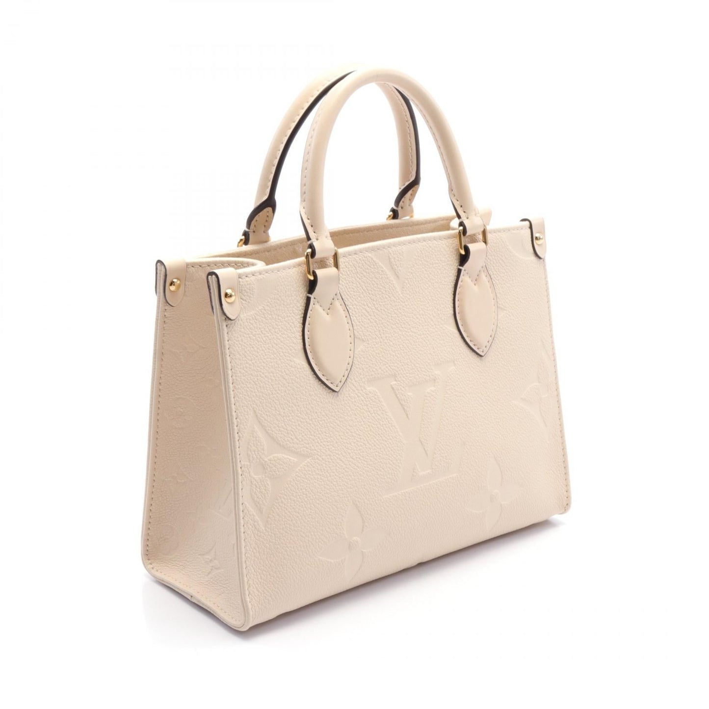 Louis Vuitton OnTheGo PM Leather Handbag Ivory