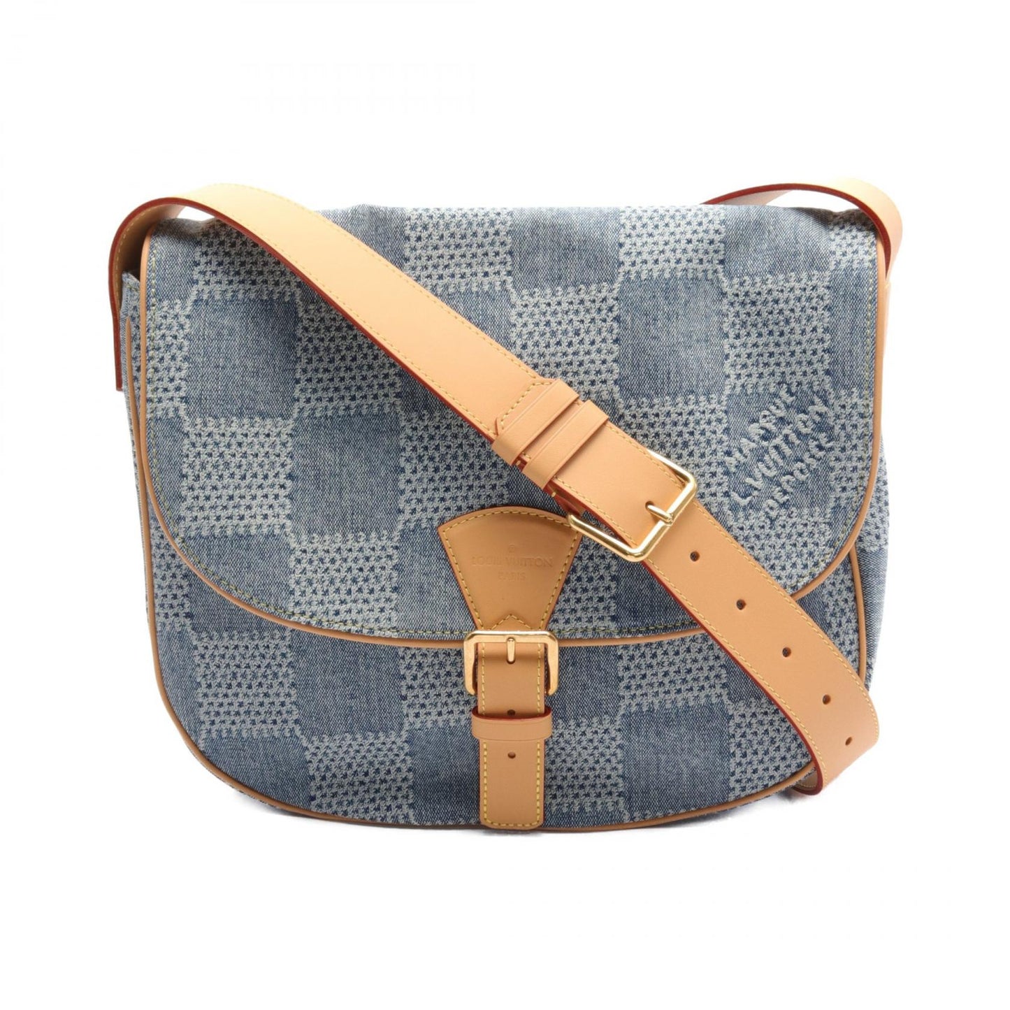 Louis Vuitton Damier Denim Leather Messenger Bag N40743