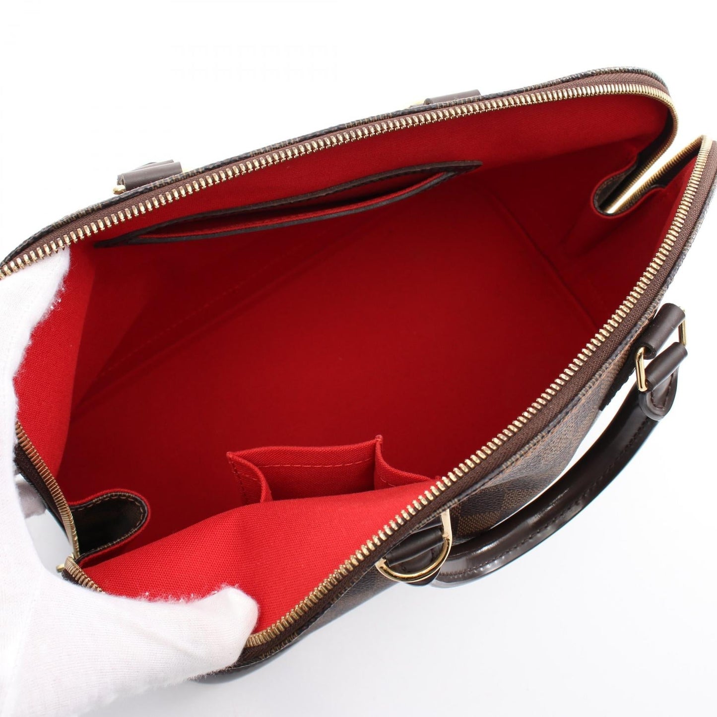 Louis Vuitton Alma Handbag PVC Leather