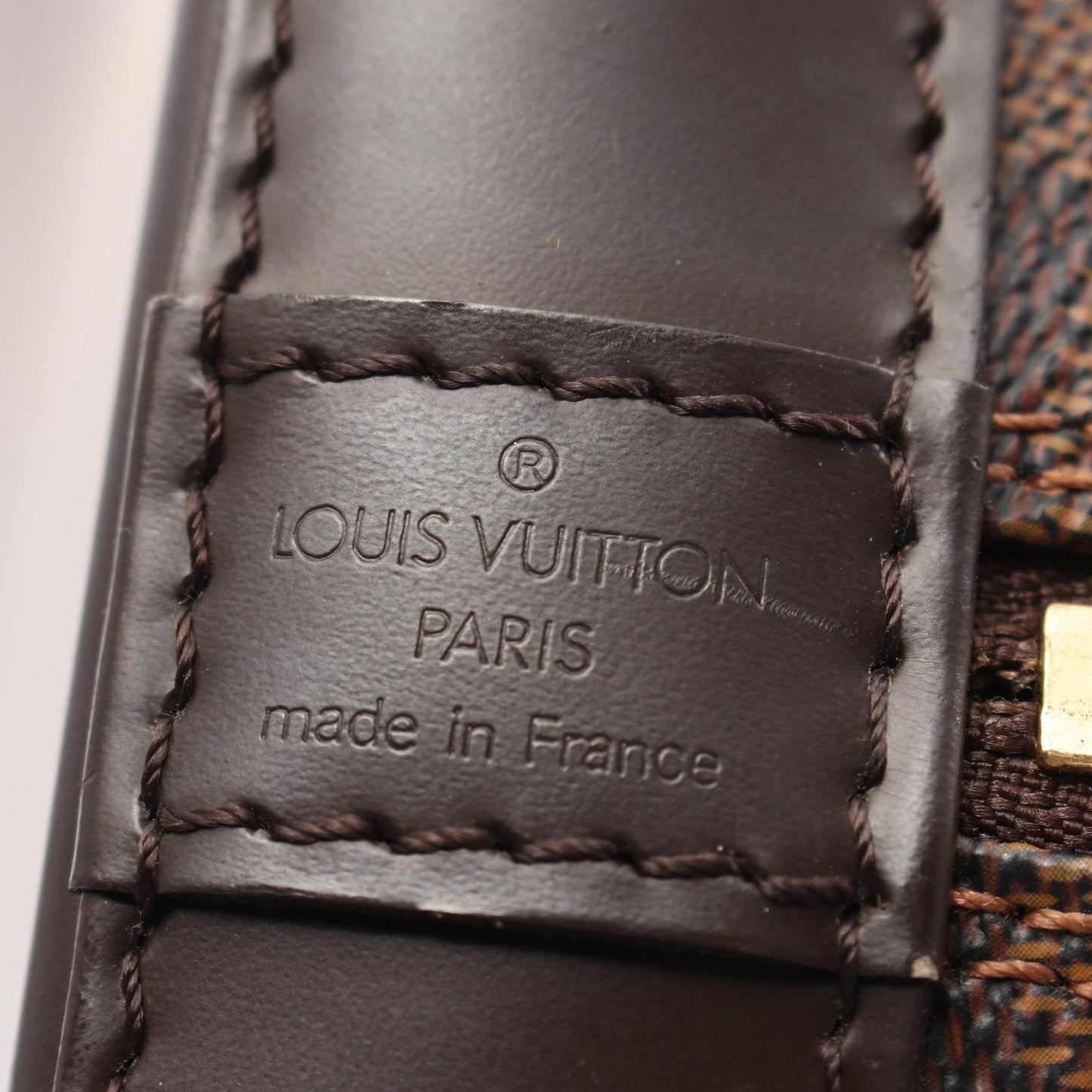 Louis Vuitton Alma Handbag PVC Leather