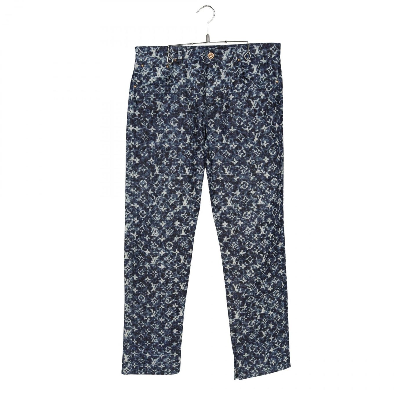 Louis Vuitton Monogram Denim Pants Cotton