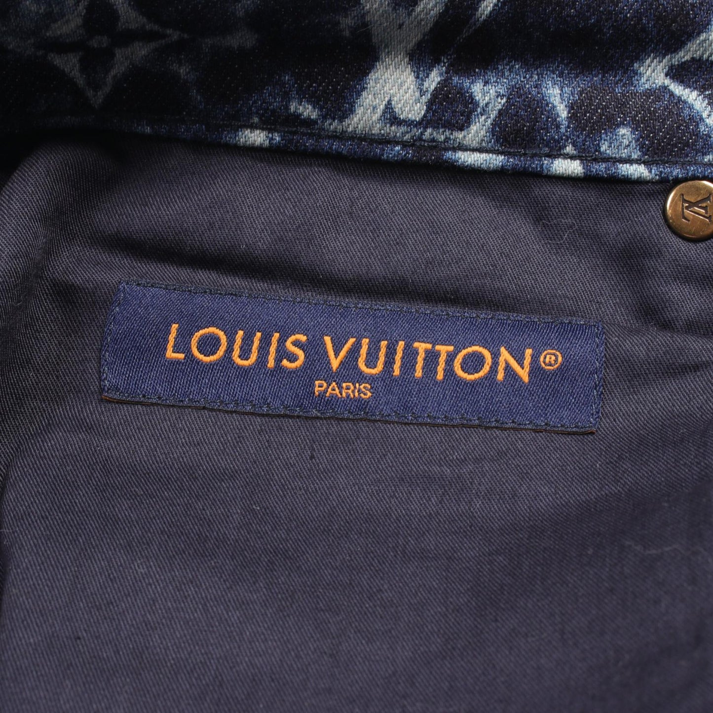 Louis Vuitton Monogram Denim Pants Cotton