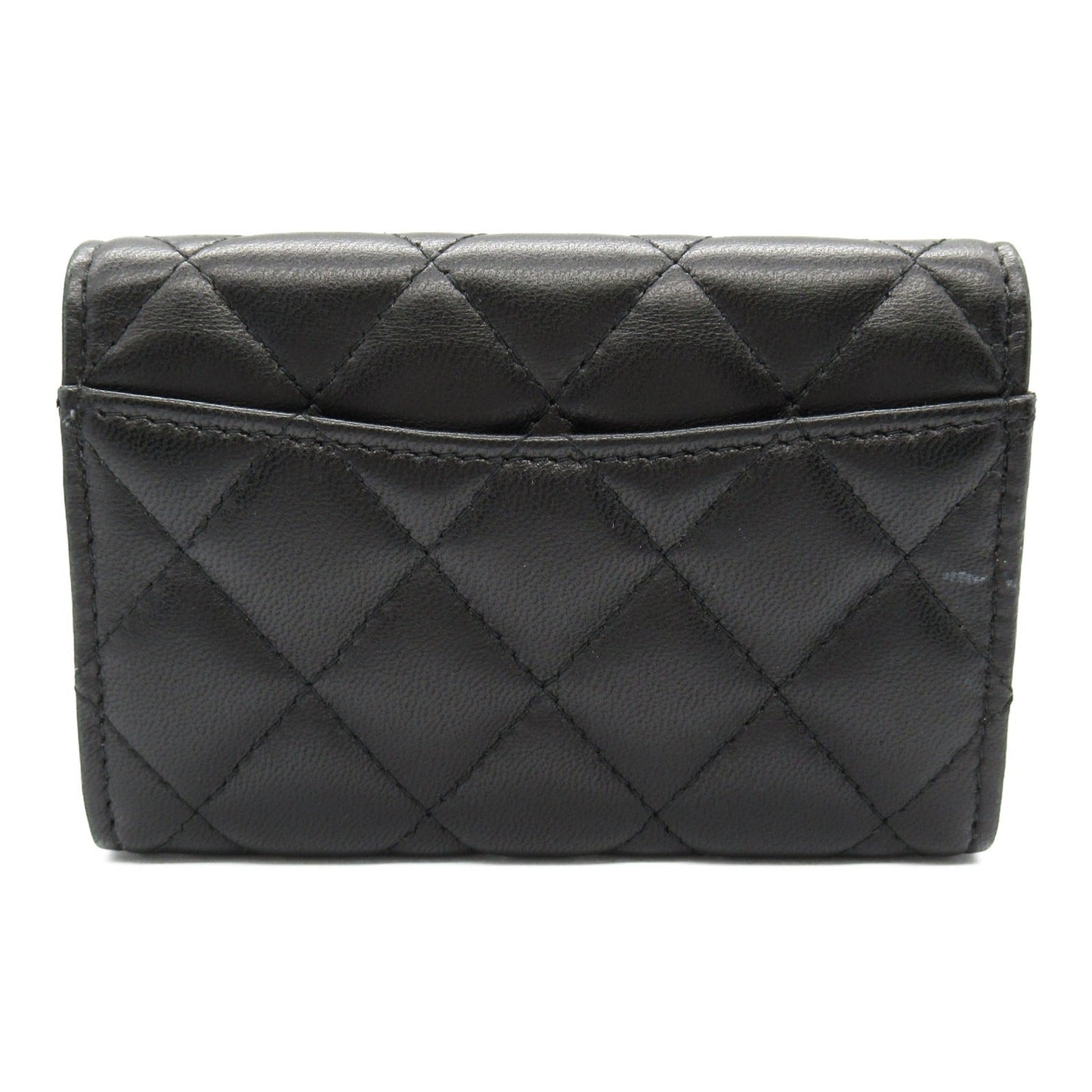 Chanel Lambskin Matelasse Card Case AP0219
