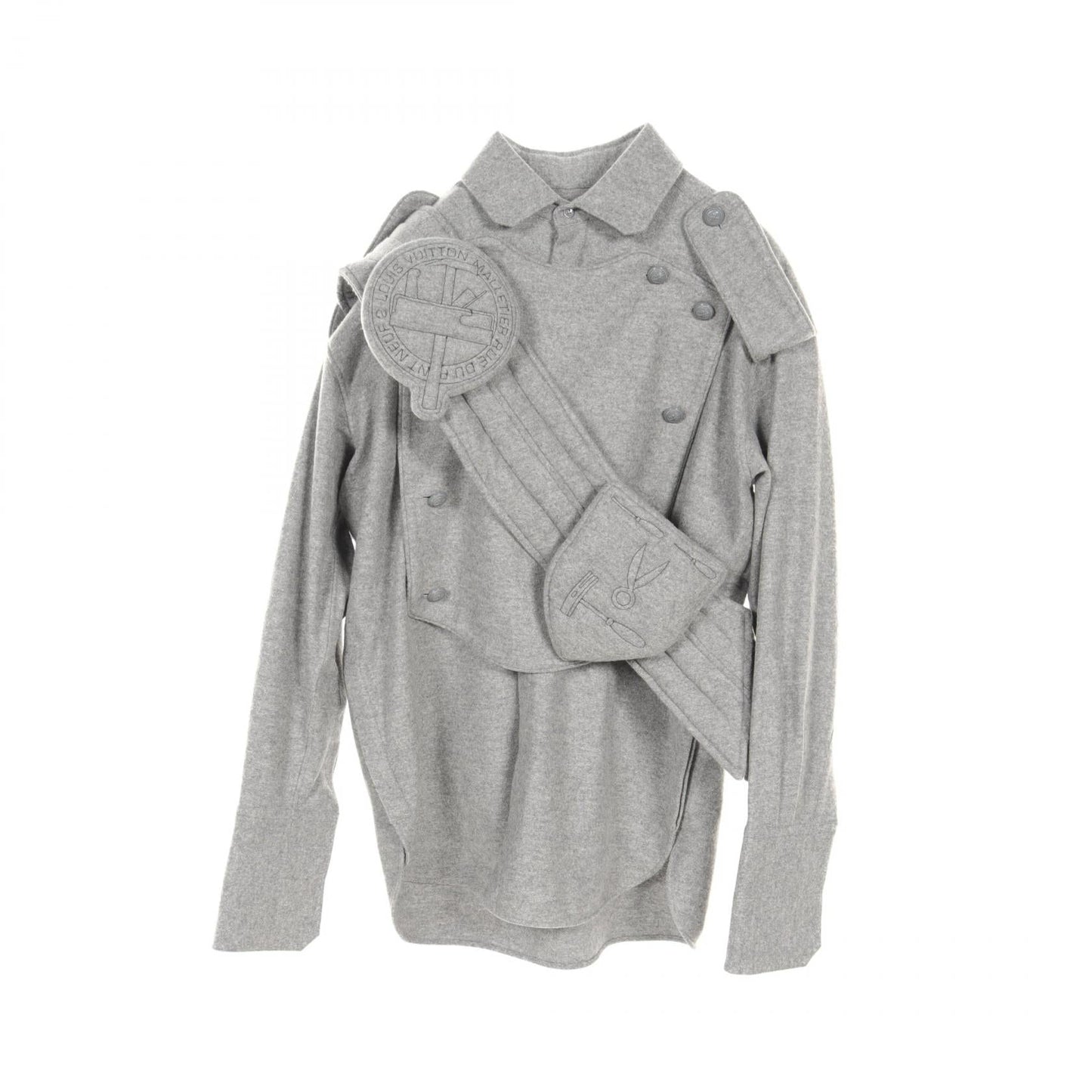 Louis Vuitton Cashmere Cotton Sash Patch Top