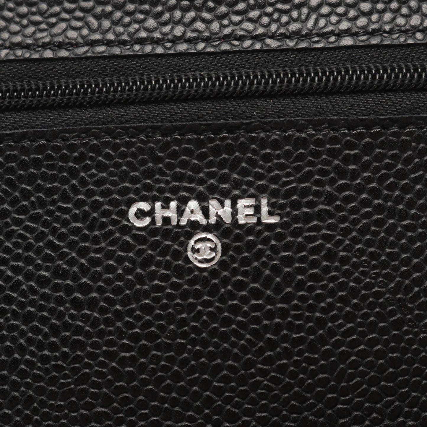 Chanel Caviar Skin Matelasse Shoulder Bag Black