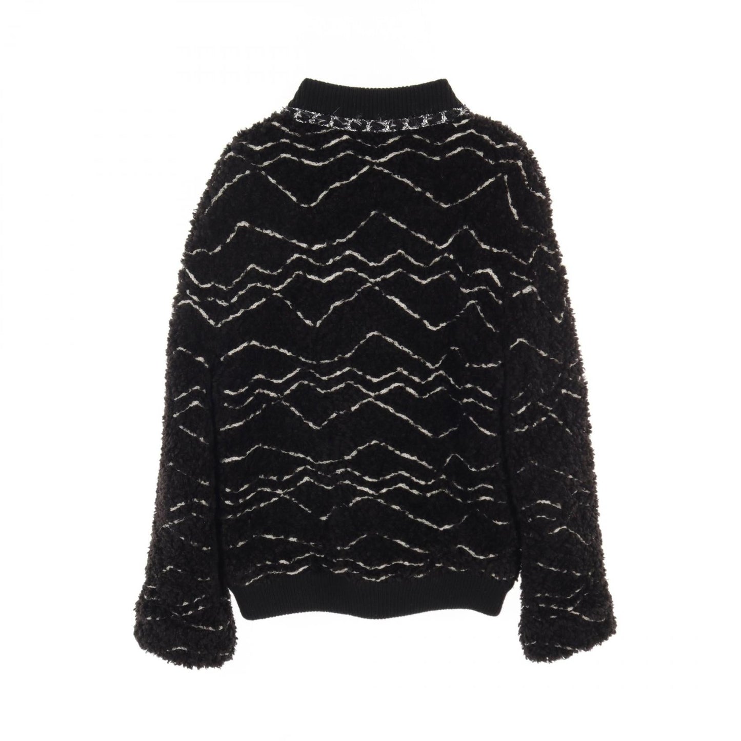 Chanel Acrylic Alpaca Jacket Black/White