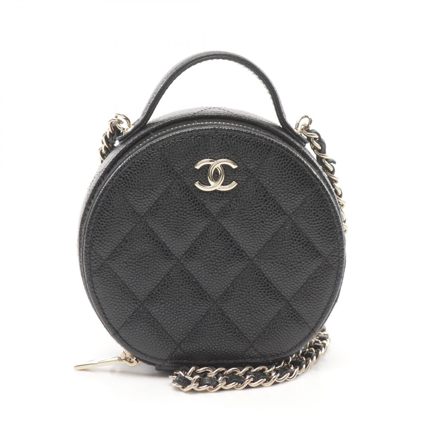 Chanel Small Vanity Matelasse Leather Bag