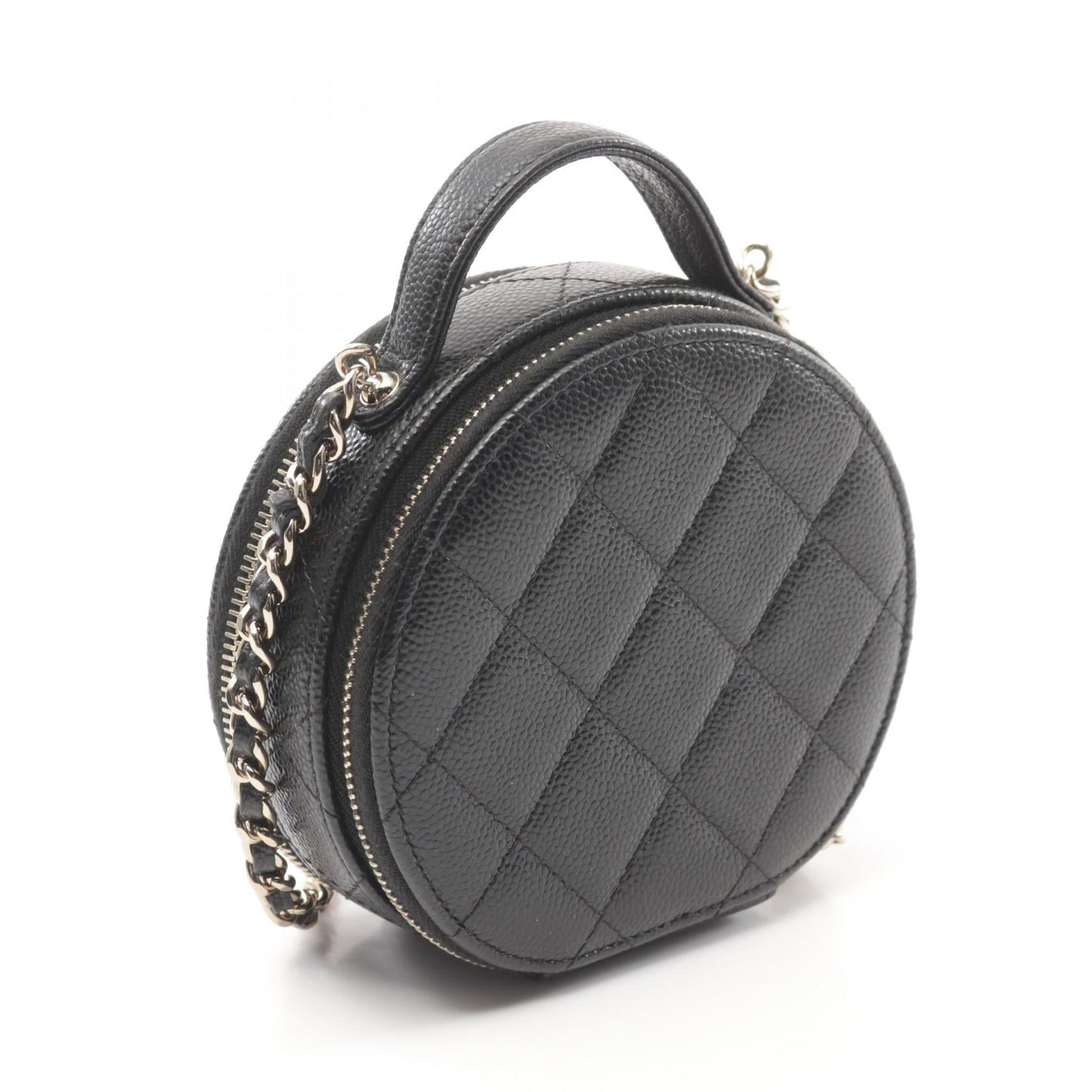 Chanel Small Vanity Matelasse Leather Bag