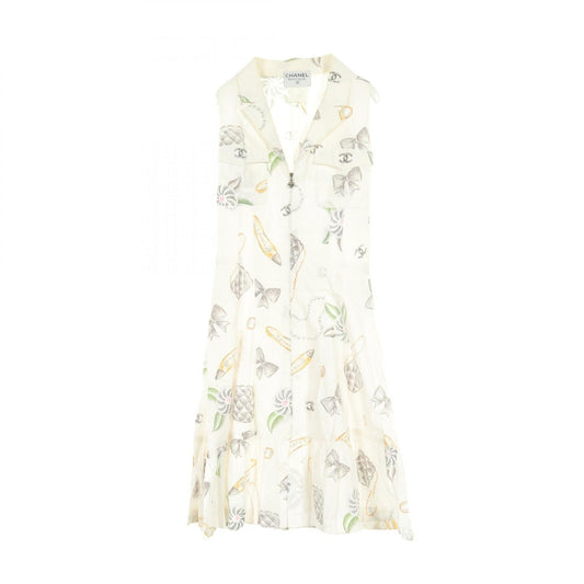 Chanel Dress White Multicolor New