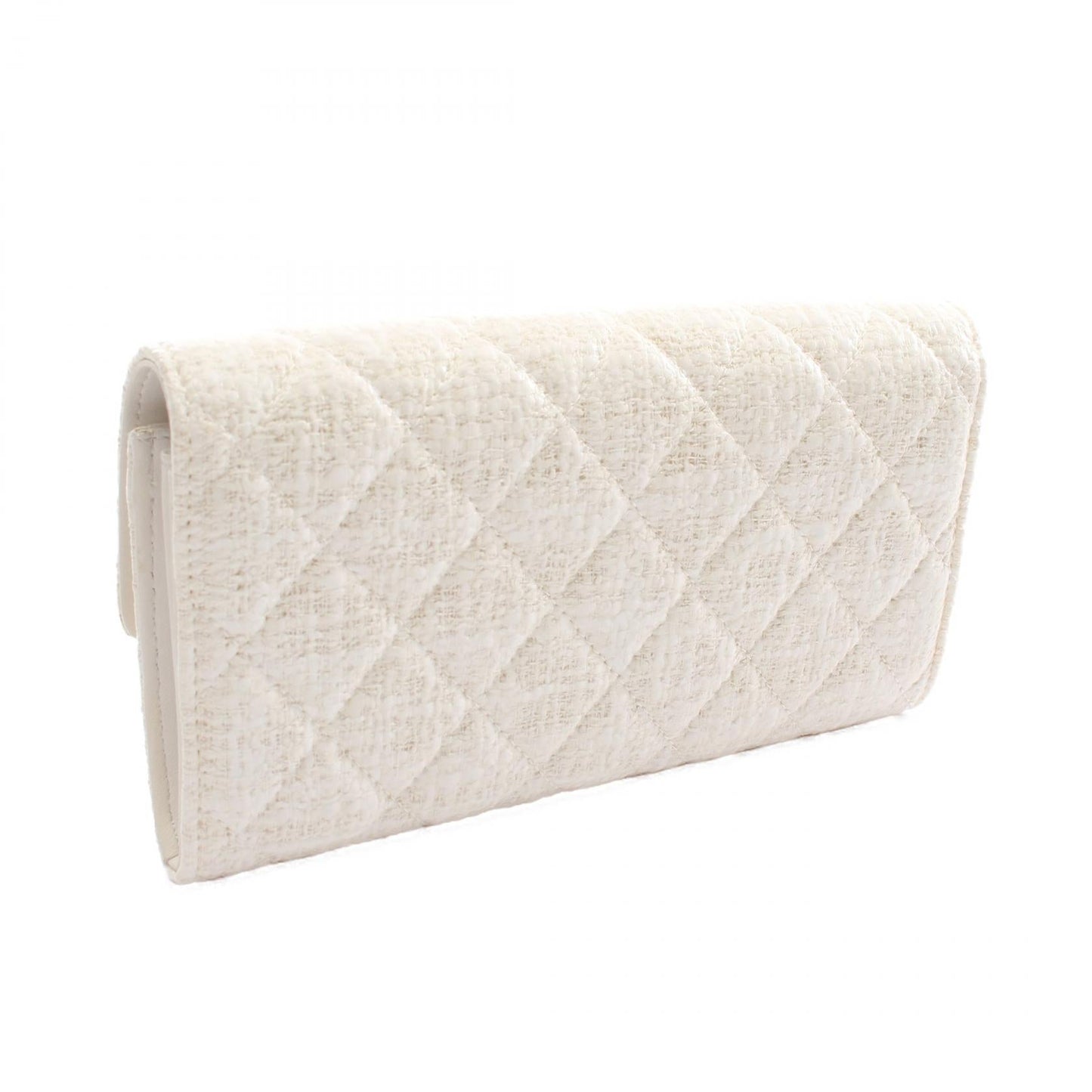 Chanel CC Tweed Long Wallet  Canvas Long Wallet A68809 in New Condition