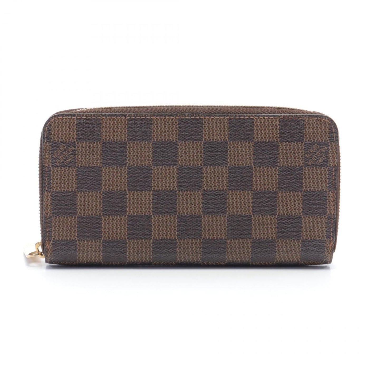 Louis Vuitton Damier Ebene Zippy Wallet Canvas Long Wallet N60015 in New Condition