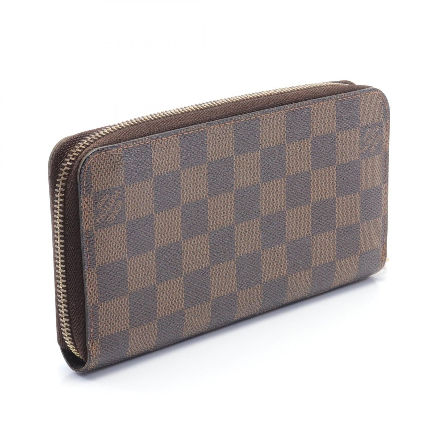 Louis Vuitton Damier Ebene Zippy Wallet Canvas Long Wallet N60015 in New Condition