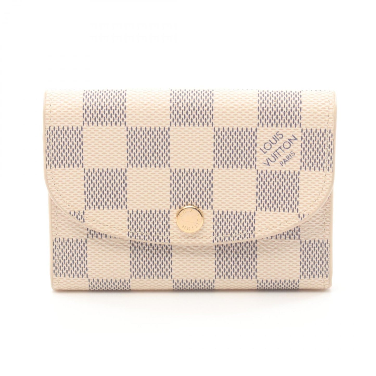 Louis Vuitton Damier Azur Canvas Rosalie Coin Purse Canvas Coin Case N61276 in Great Condition