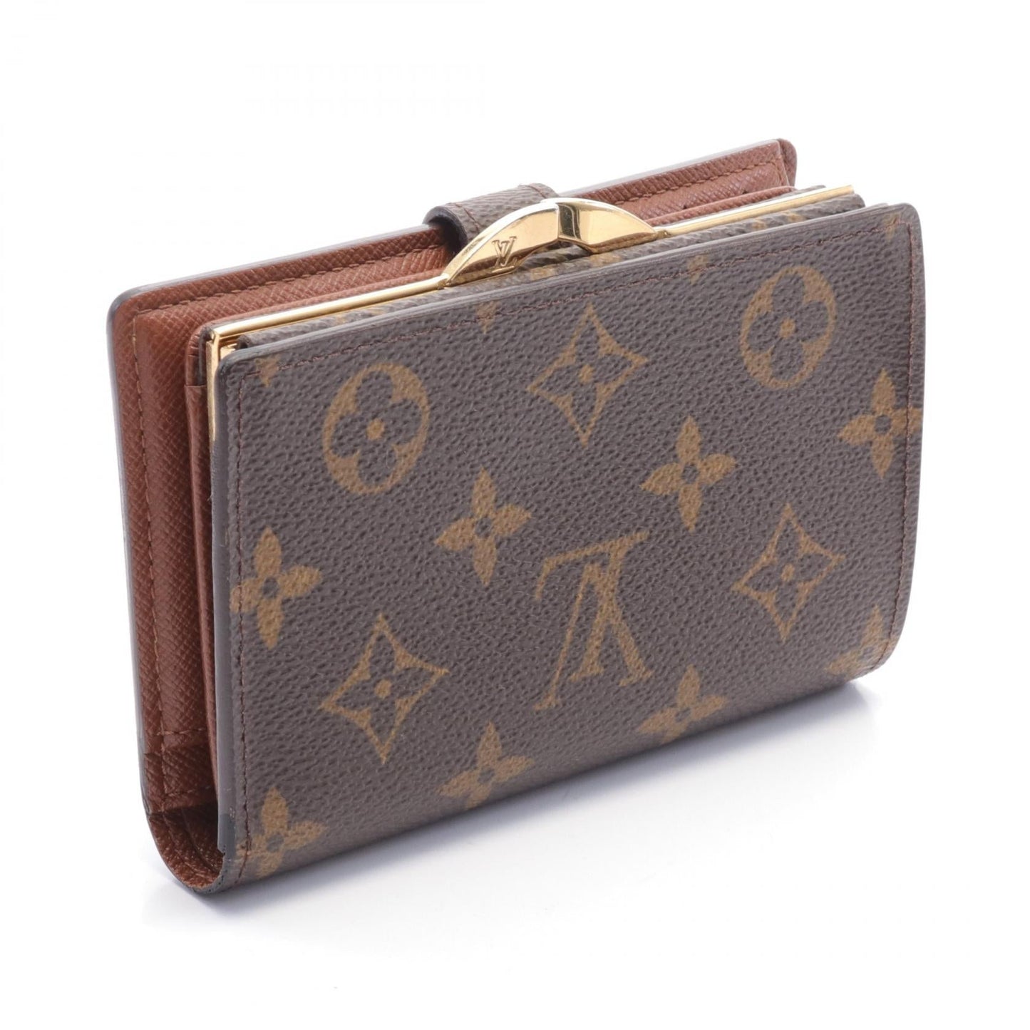 Louis Vuitton  Monogram Viennois Wallet Canvas Short Wallet M61663 in New Condition