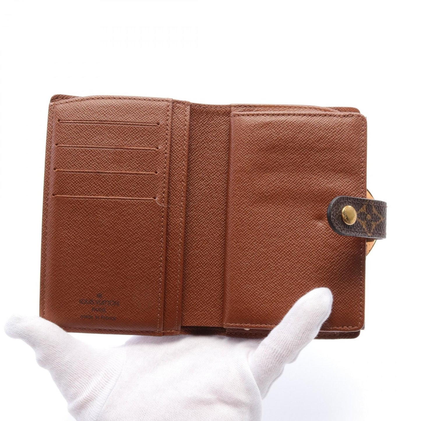 Louis Vuitton  Monogram Viennois Wallet Canvas Short Wallet M61663 in New Condition