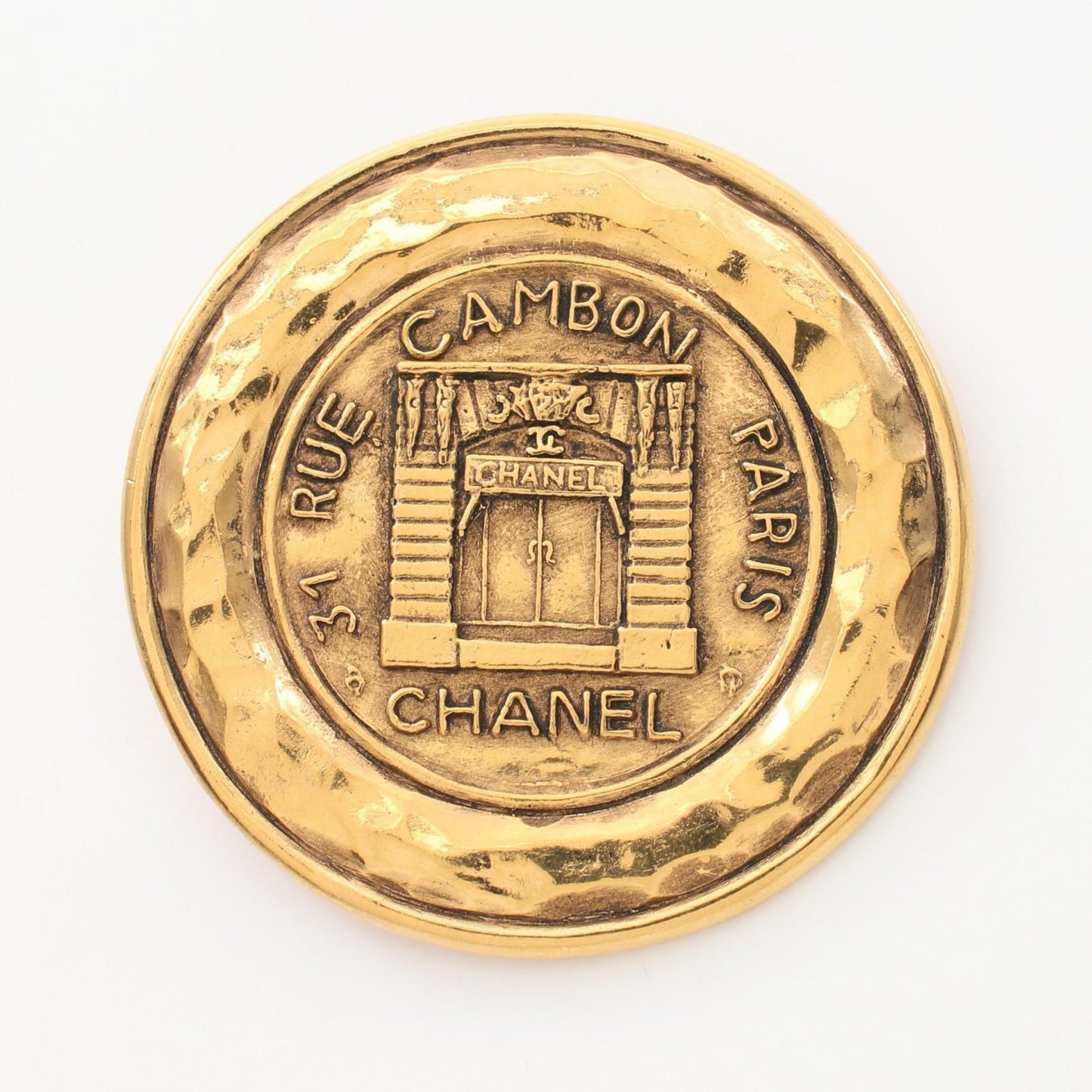 Chanel Cambon Brooch Gold Plated