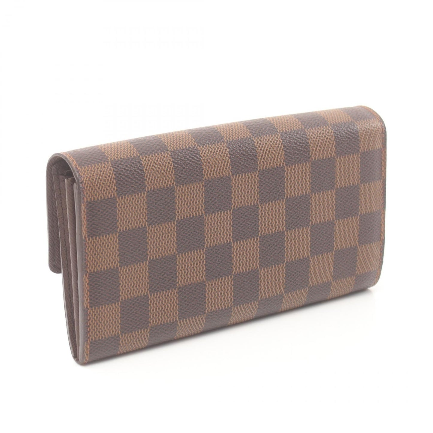 Louis Vuitton Damier Ebene Sarah Wallet  Canvas Long Wallet N61734 in New Condition