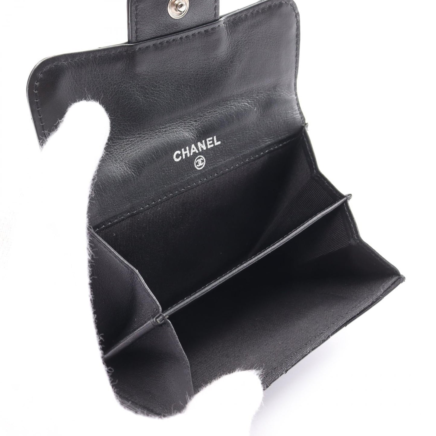 Chanel Matelasse Classic Small Flap Wallet Leather Coin Case AP0229 in Great Condition