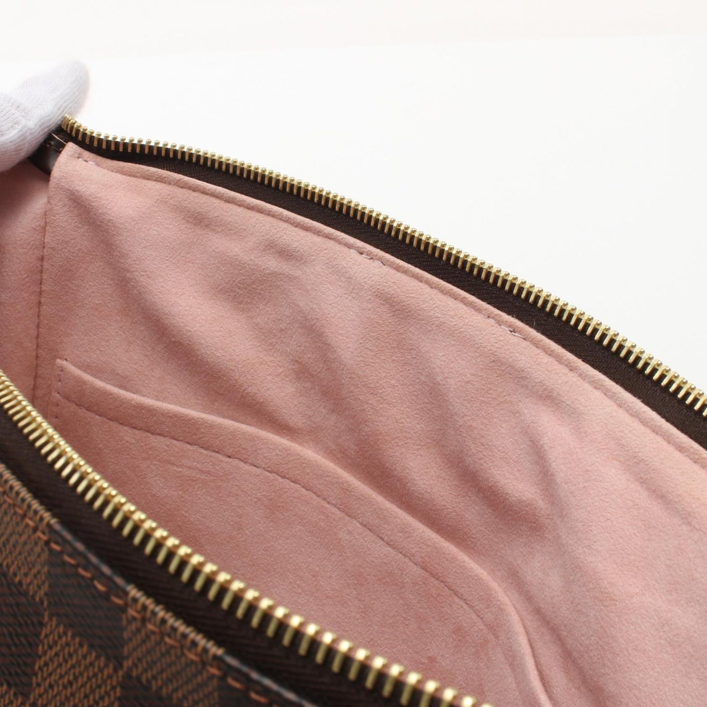 Louis Vuitton Damier Ebene Rose Ballerine Tote Bag N41554