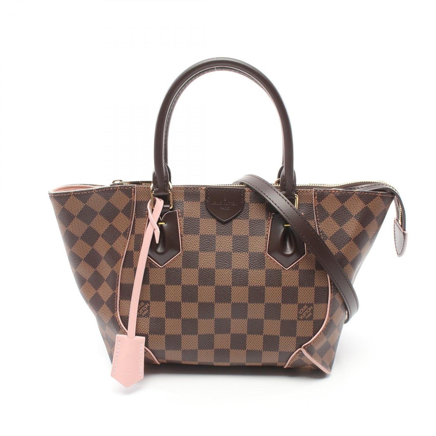 Louis Vuitton Damier Ebene Rose Ballerine Tote Bag N41554