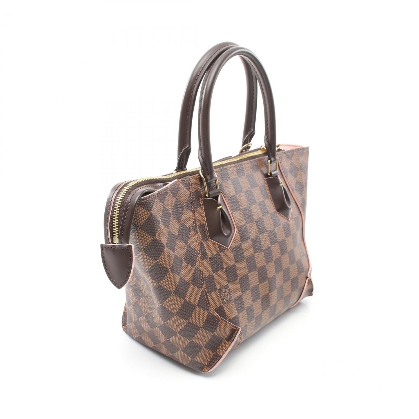 Louis Vuitton Damier Ebene Rose Ballerine Tote Bag N41554